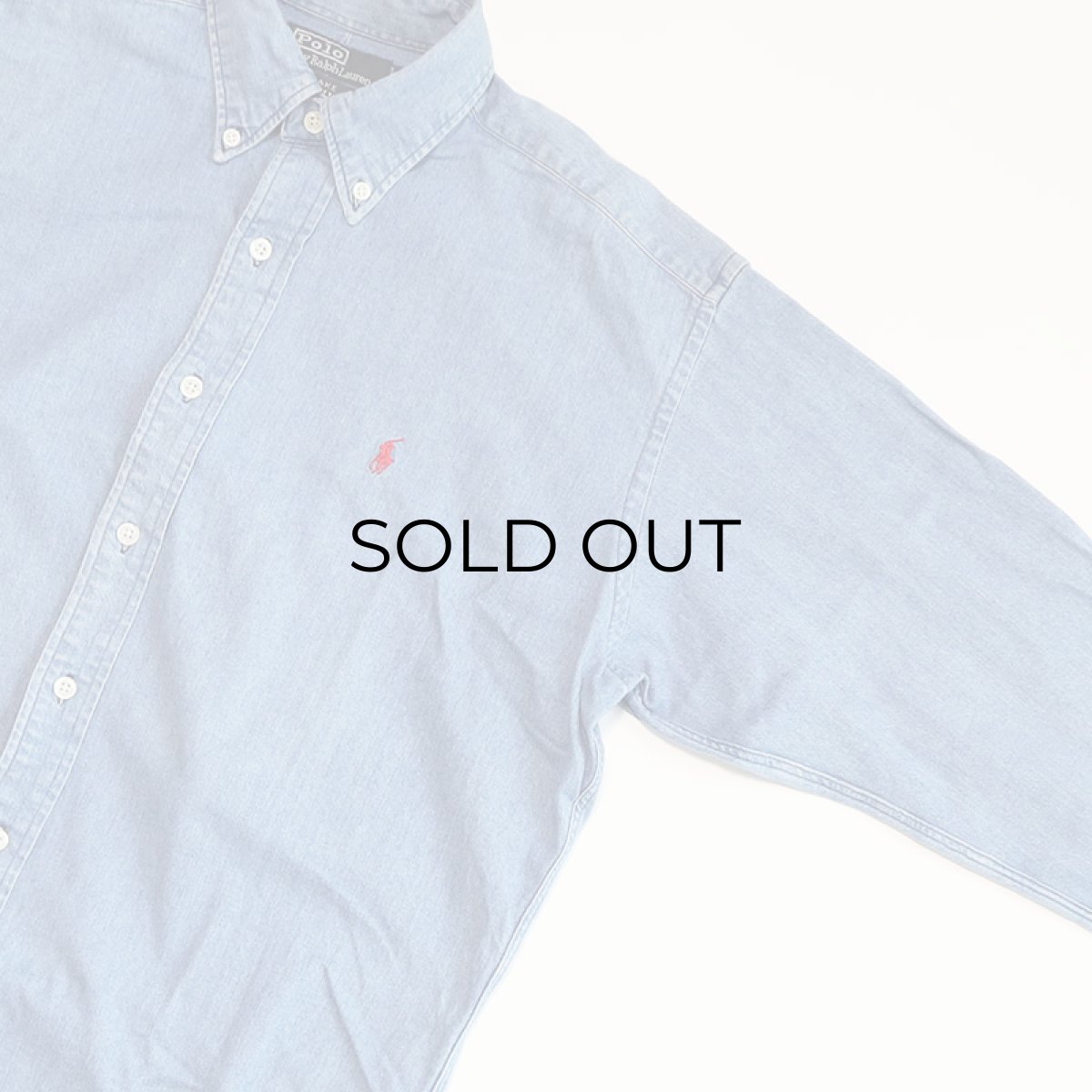 画像3: 90's Polo by Ralph Lauren COTTON DUNGAREE B/D SHIRT (3)