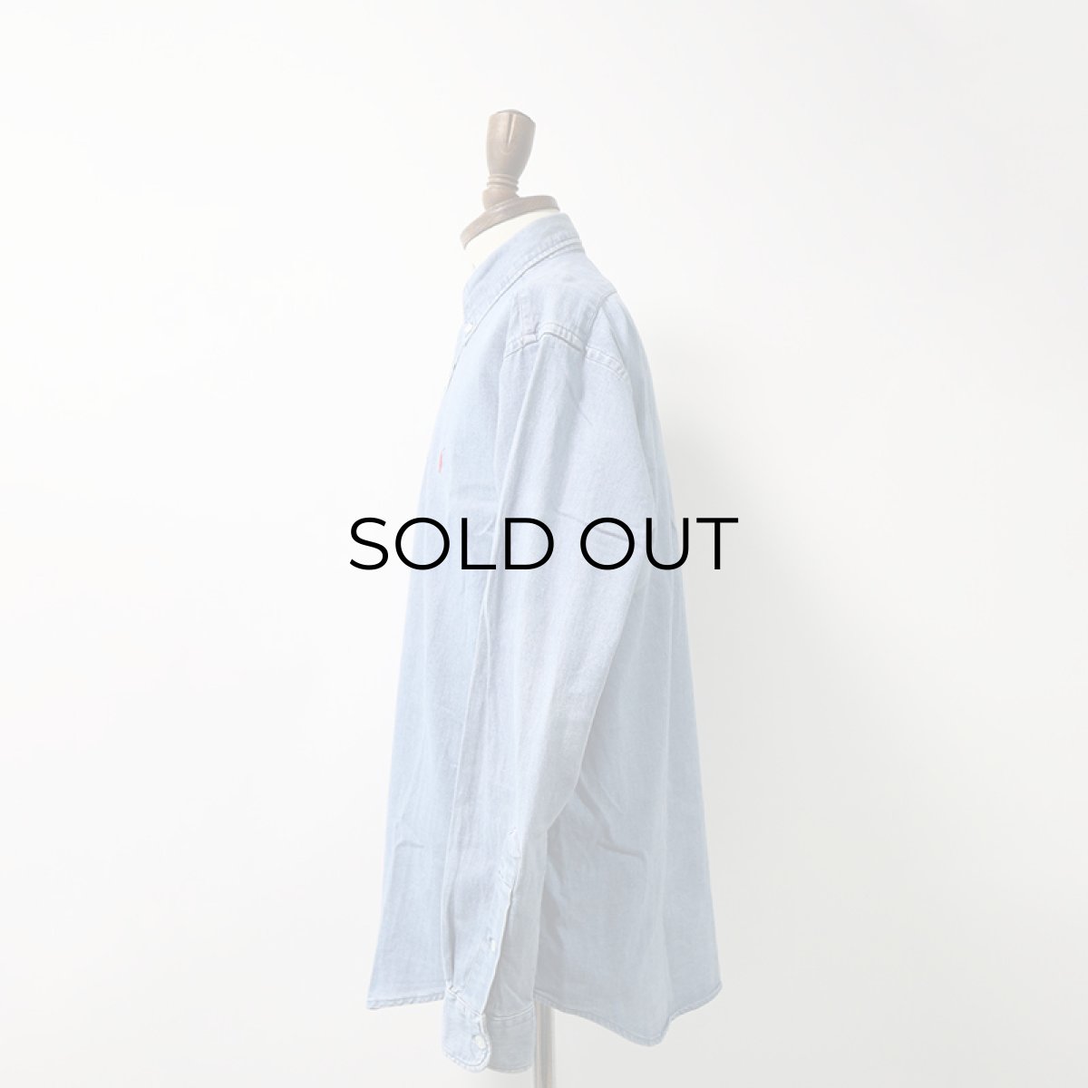 画像9: 90's Polo by Ralph Lauren COTTON DUNGAREE B/D SHIRT (9)