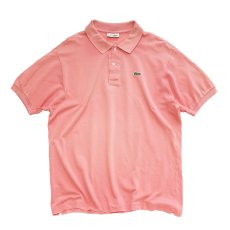 画像1: 〜80's LACOSTE COTTON MOSS STITCH S/S POLO SHIRT "MADE IN FRANCE" (1)