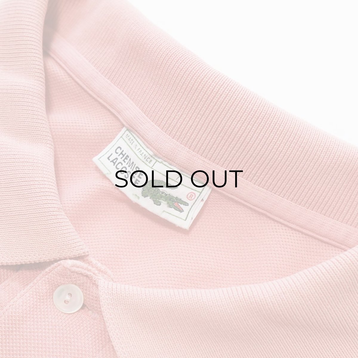 画像4: 〜80's LACOSTE COTTON MOSS STITCH S/S POLO SHIRT "MADE IN FRANCE" (4)