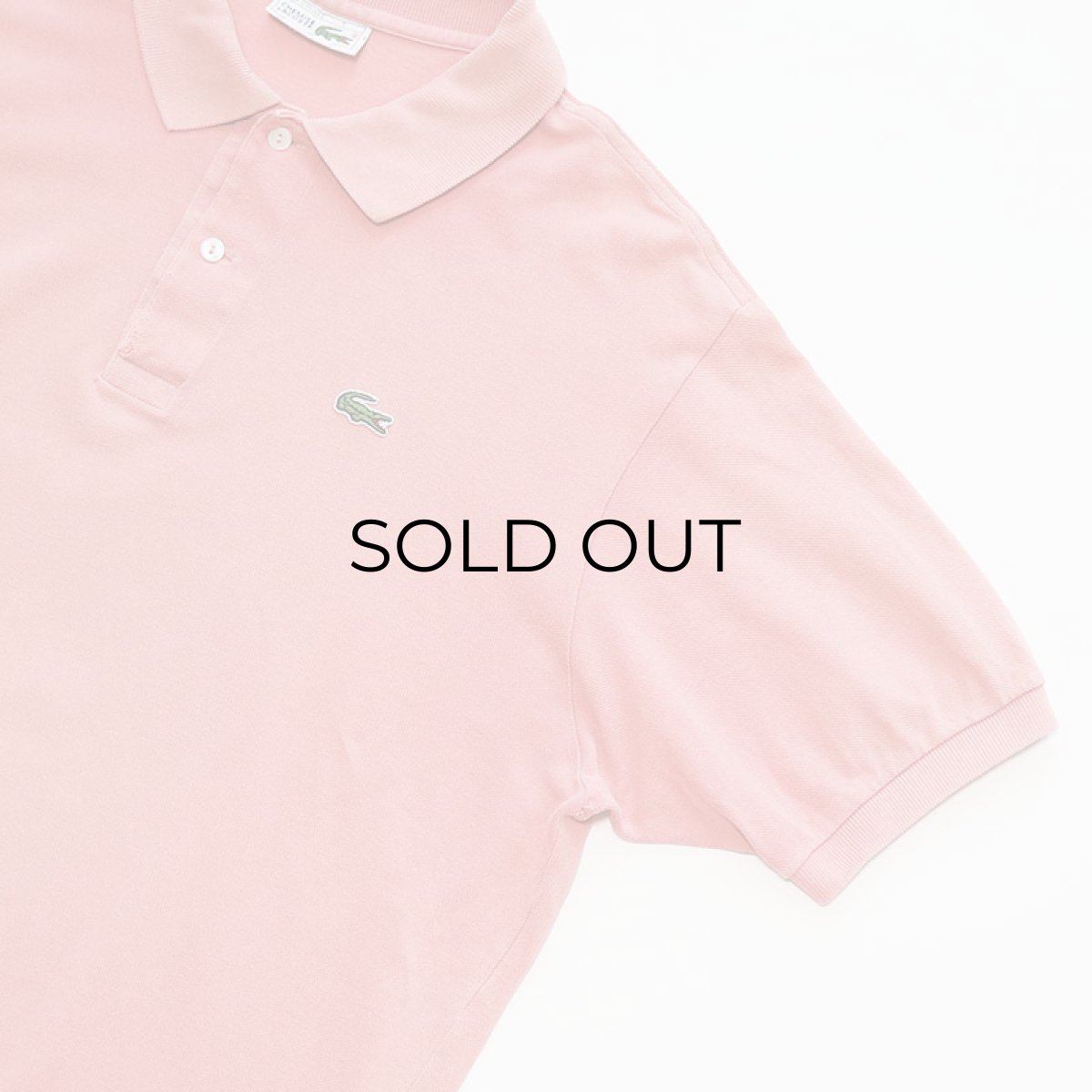 画像3: 〜80's LACOSTE COTTON MOSS STITCH S/S POLO SHIRT "MADE IN FRANCE" (3)