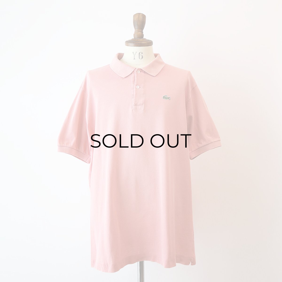 画像8: 〜80's LACOSTE COTTON MOSS STITCH S/S POLO SHIRT "MADE IN FRANCE" (8)