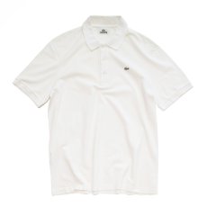 画像1: LACOSTE COTTON MOSS STITCH S/S POLO SHIRT (1)