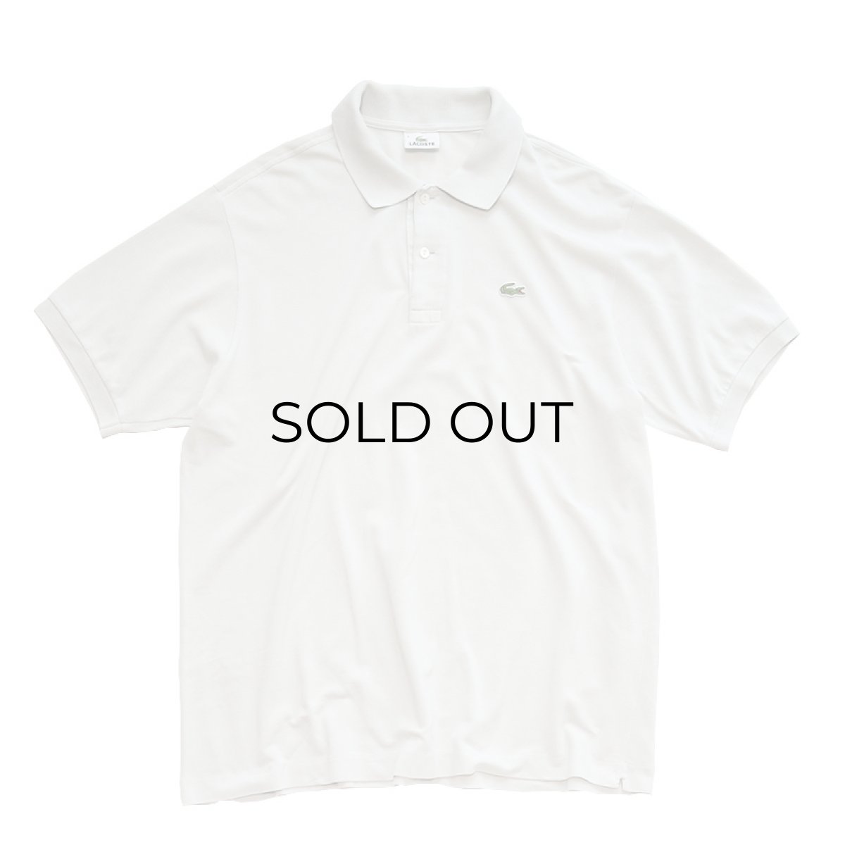 画像1: LACOSTE COTTON MOSS STITCH S/S POLO SHIRT (1)