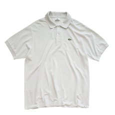 画像1: LACOSTE COTTON MOSS STITCH S/S POLO SHIRT (1)