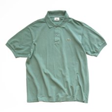 画像1: LACOSTE COTTON MOSS STITCH S/S POLO SHIRT (1)