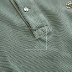 画像7: LACOSTE COTTON MOSS STITCH S/S POLO SHIRT (7)