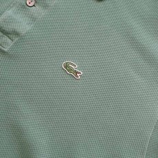 画像5: LACOSTE COTTON MOSS STITCH S/S POLO SHIRT (5)