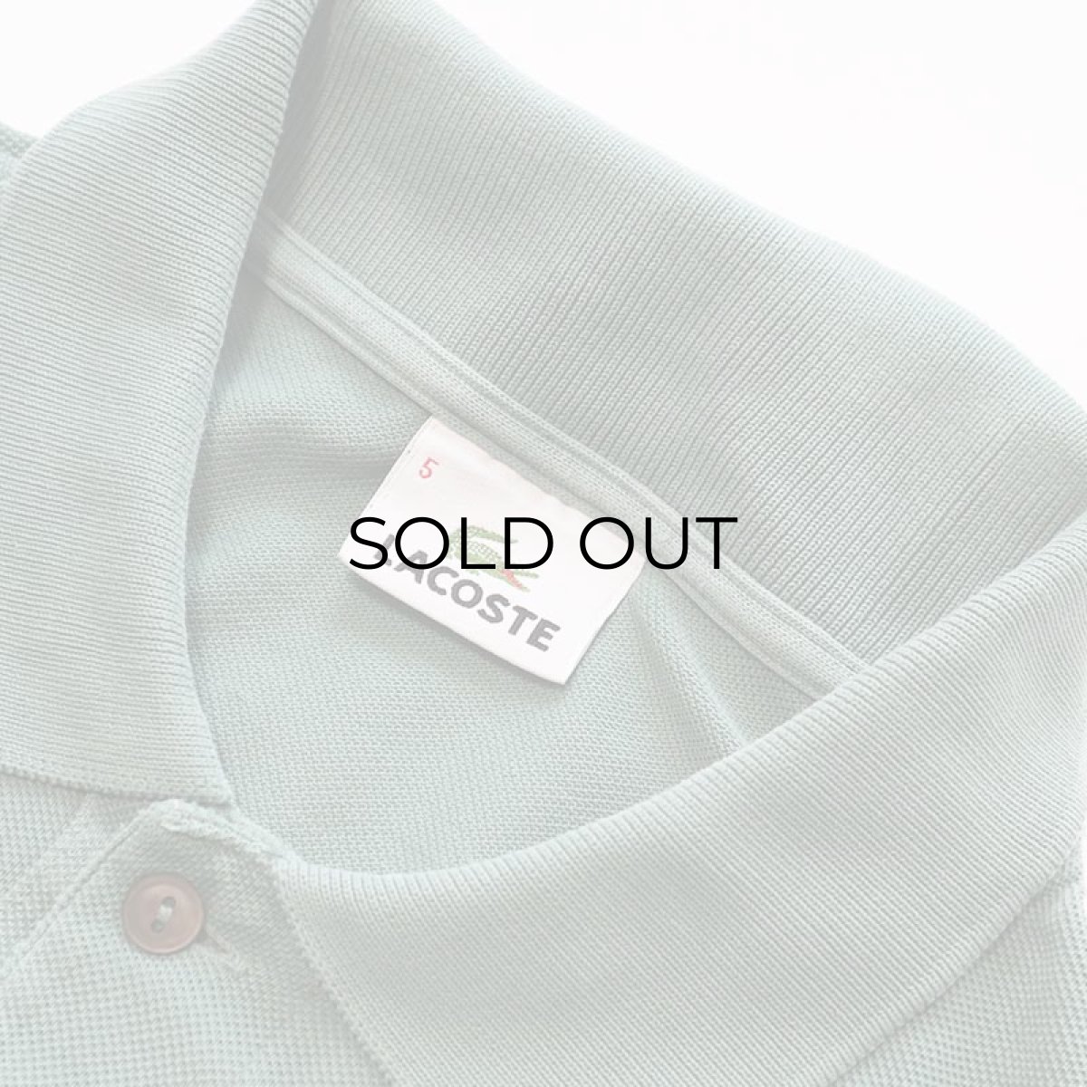 画像4: LACOSTE COTTON MOSS STITCH S/S POLO SHIRT (4)