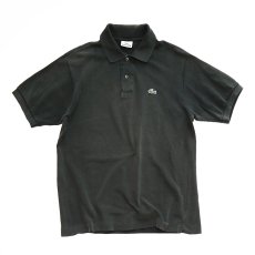 画像1: LACOSTE COTTON MOSS STITCH S/S POLO SHIRT (1)