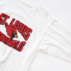 画像3: 80's UNKNOWN BRAND PRINT 3/4 SLEEVE FOOTBALL TEE "ST. LOUIS CARDINALS" (3)