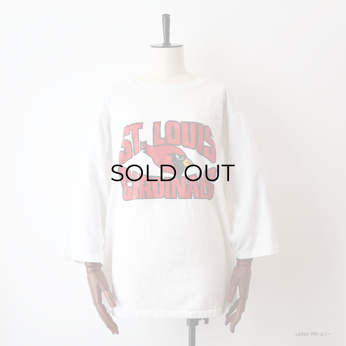 画像10: 80's UNKNOWN BRAND PRINT 3/4 SLEEVE FOOTBALL TEE "ST. LOUIS CARDINALS" (10)