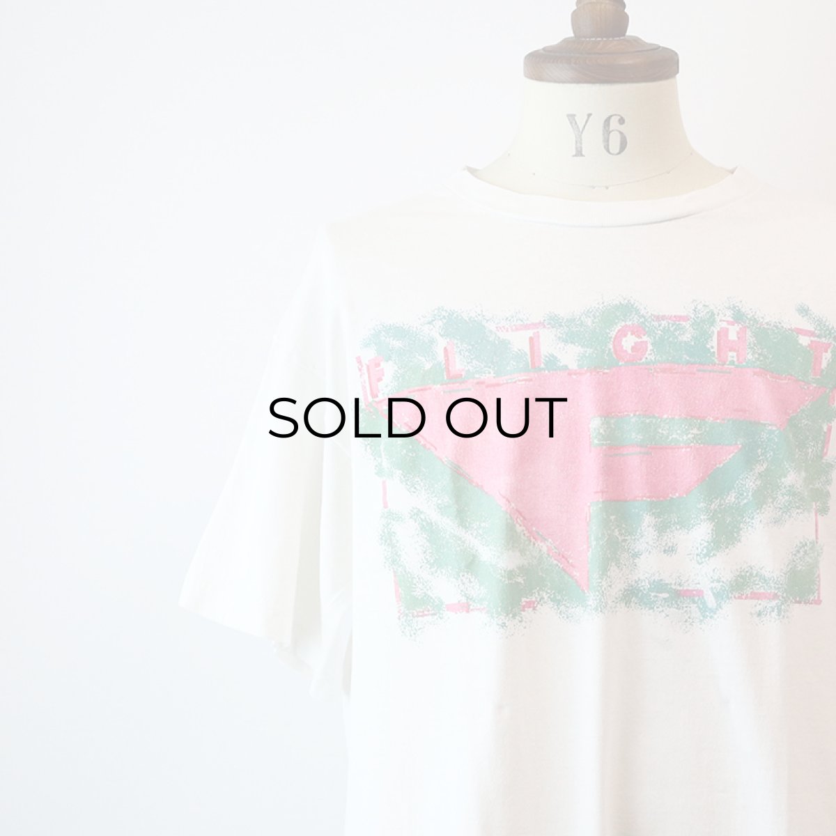 画像15: 90's NIKE COTTON PRINT S/S TEE "FLIGHT" "MADE IN USA" (15)