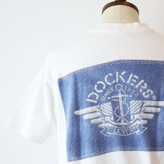 画像7: 〜90's Hanes COTTON W-PRINT S/S TEE "DOCKERS" (7)