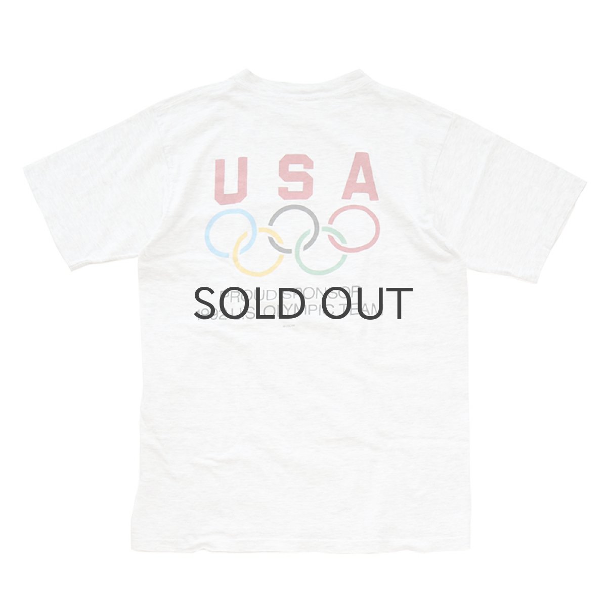 画像1: 90's Ray-Ban COTTON W-PRINT S/S TEE "Ray-Ban" "1992 US OLYMPIC TEAM" (1)