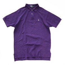 画像1: 〜90's Polo by Ralph Lauren COTTON MOSS STITCH S/S POLO SHIRT "MADE IN USA" (1)