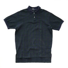 画像1: 〜90's Polo by Ralph Lauren COTTON SMOOTH BLACKWATCH CHECK S/S POLO SHIRT "MADE IN USA" (1)