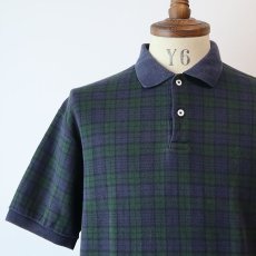 画像10: 〜90's Polo by Ralph Lauren COTTON SMOOTH BLACKWATCH CHECK S/S POLO SHIRT "MADE IN USA" (10)