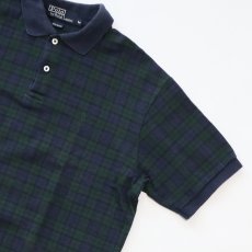 画像3: 〜90's Polo by Ralph Lauren COTTON SMOOTH BLACKWATCH CHECK S/S POLO SHIRT "MADE IN USA" (3)