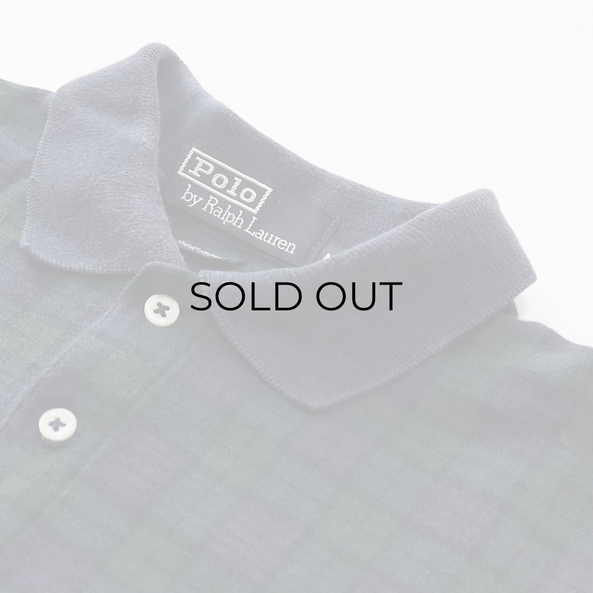 画像5: 〜90's Polo by Ralph Lauren COTTON SMOOTH BLACKWATCH CHECK S/S POLO SHIRT "MADE IN USA" (5)