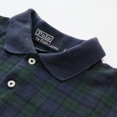 画像5: 〜90's Polo by Ralph Lauren COTTON SMOOTH BLACKWATCH CHECK S/S POLO SHIRT "MADE IN USA" (5)