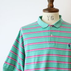 画像8: 〜90's Polo by Ralph Lauren COTTON SMOOTH BORDER S/S POLO SHIRT "MADE IN USA" (8)