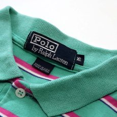 画像5: 〜90's Polo by Ralph Lauren COTTON SMOOTH BORDER S/S POLO SHIRT "MADE IN USA" (5)