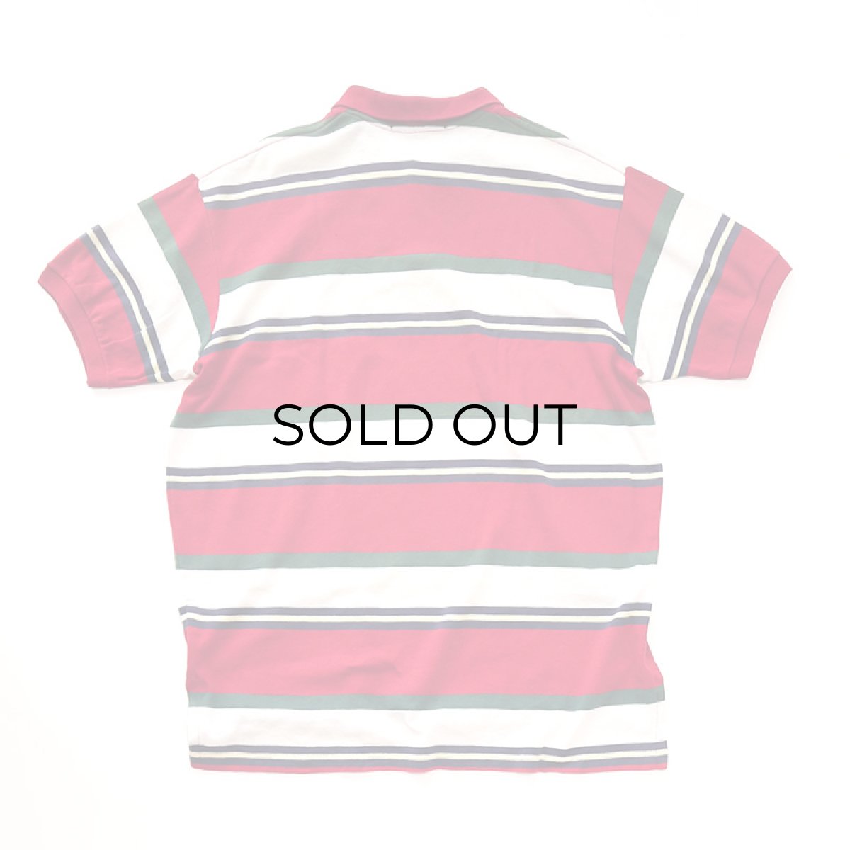 画像2: 〜90's Polo by Ralph Lauren COTTON SMOOTH BORDER S/S POLO SHIRT "MADE IN USA" (2)