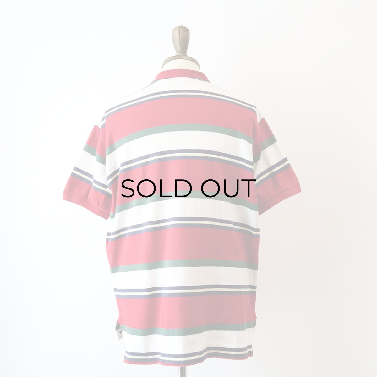 画像14: 〜90's Polo by Ralph Lauren COTTON SMOOTH BORDER S/S POLO SHIRT "MADE IN USA" (14)