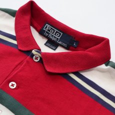 画像5: 〜90's Polo by Ralph Lauren COTTON SMOOTH BORDER S/S POLO SHIRT "MADE IN USA" (5)