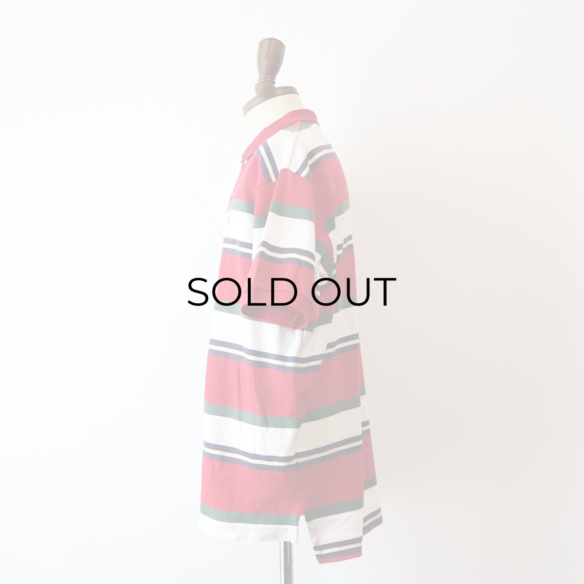 画像13: 〜90's Polo by Ralph Lauren COTTON SMOOTH BORDER S/S POLO SHIRT "MADE IN USA" (13)