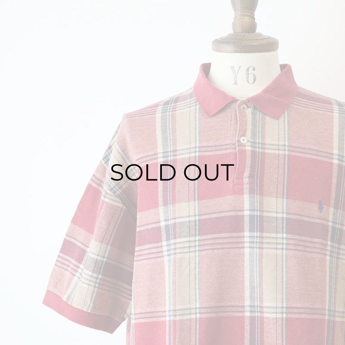 画像7: 〜90's Polo by Ralph Lauren COTTON CHECK S/S POLO SHIRT "MADE IN USA" (7)