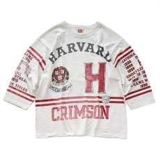 画像1: 90's Long Gone W-PRINT 3/4 SLEEVE TEE "HARVARD" (1)