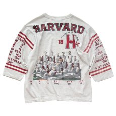 画像2: 90's Long Gone W-PRINT 3/4 SLEEVE TEE "HARVARD" (2)