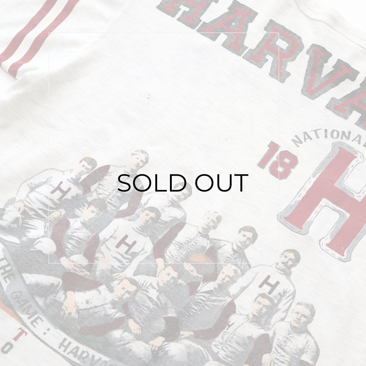 画像7: 90's Long Gone W-PRINT 3/4 SLEEVE TEE "HARVARD" (7)
