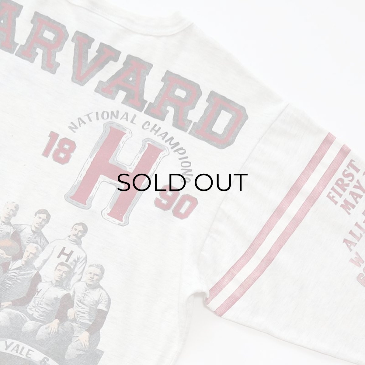 画像5: 90's Long Gone W-PRINT 3/4 SLEEVE TEE "HARVARD" (5)