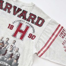 画像5: 90's Long Gone W-PRINT 3/4 SLEEVE TEE "HARVARD" (5)