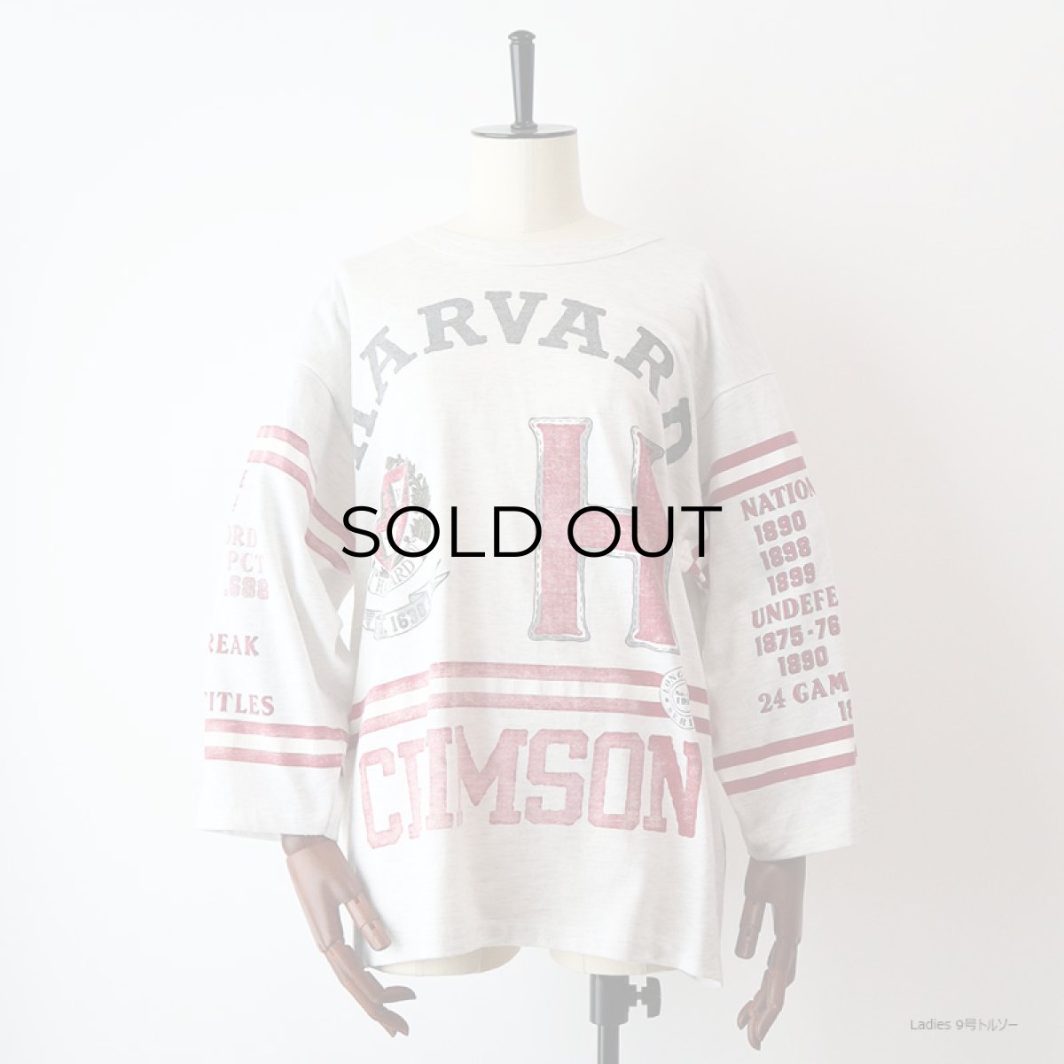 画像12: 90's Long Gone W-PRINT 3/4 SLEEVE TEE "HARVARD" (12)