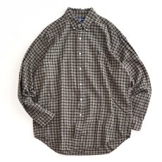 画像1: 90's Ralph Lauren COTTON CHECK B/D SHIRT (1)