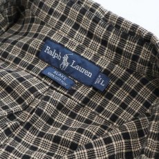 画像7: 90's Ralph Lauren COTTON CHECK B/D SHIRT (7)