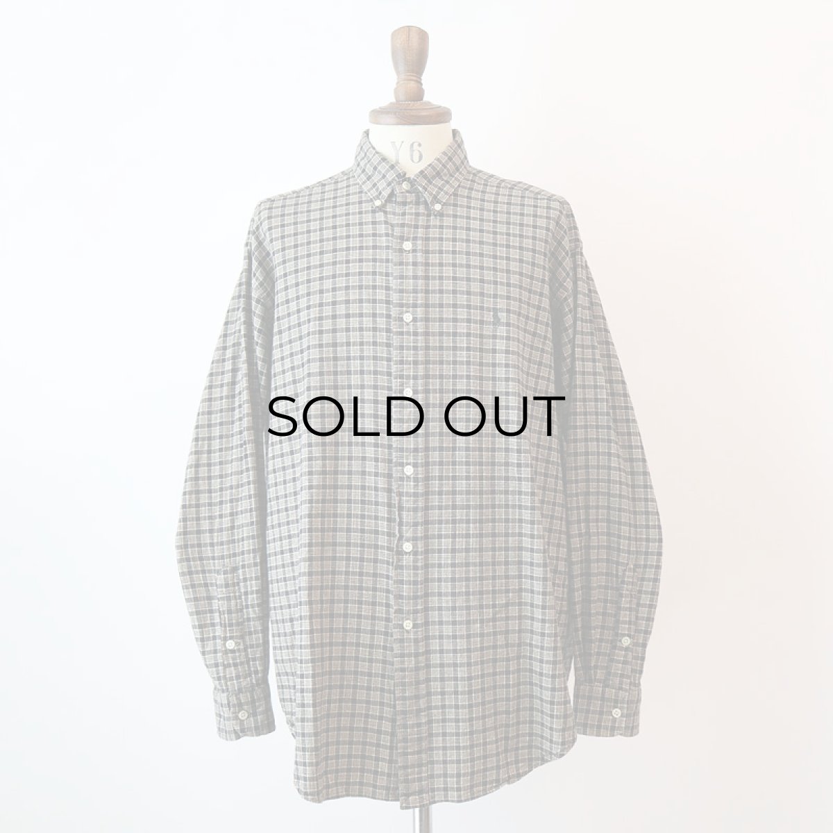 画像8: 90's Ralph Lauren COTTON CHECK B/D SHIRT (8)