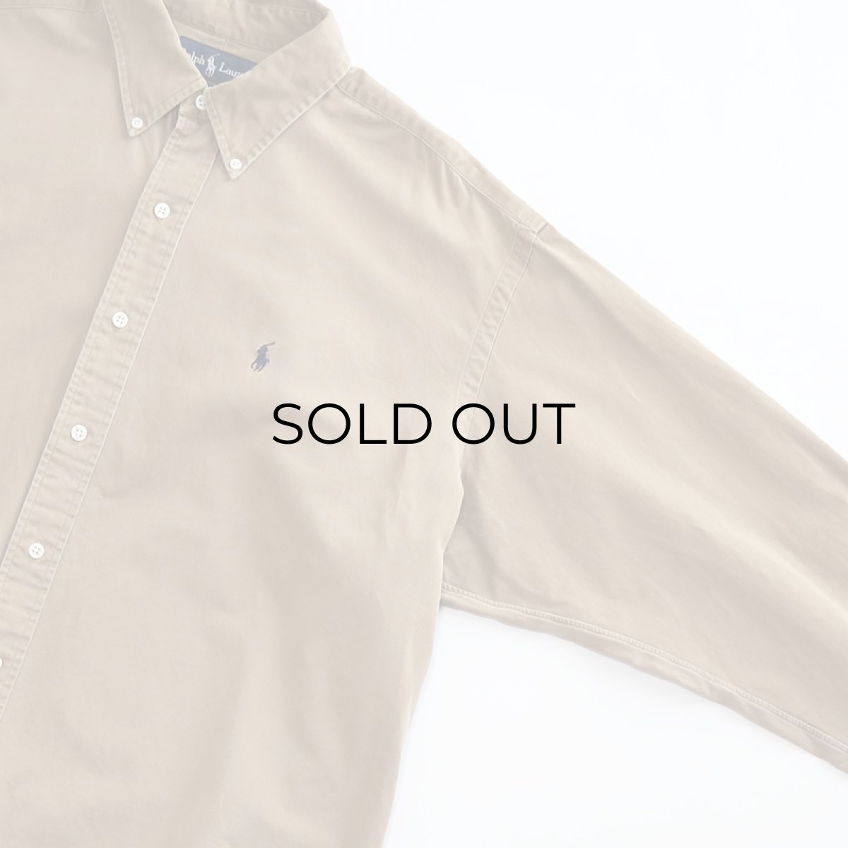 画像3: 90's Ralph Lauren COTTON TWILL B/D SHIRT (3)