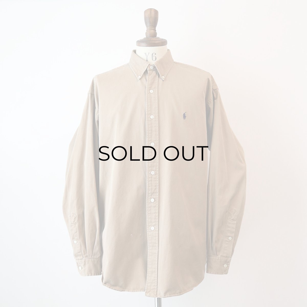 画像8: 90's Ralph Lauren COTTON TWILL B/D SHIRT (8)