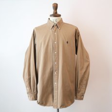 画像8: 90's Ralph Lauren COTTON TWILL B/D SHIRT (8)