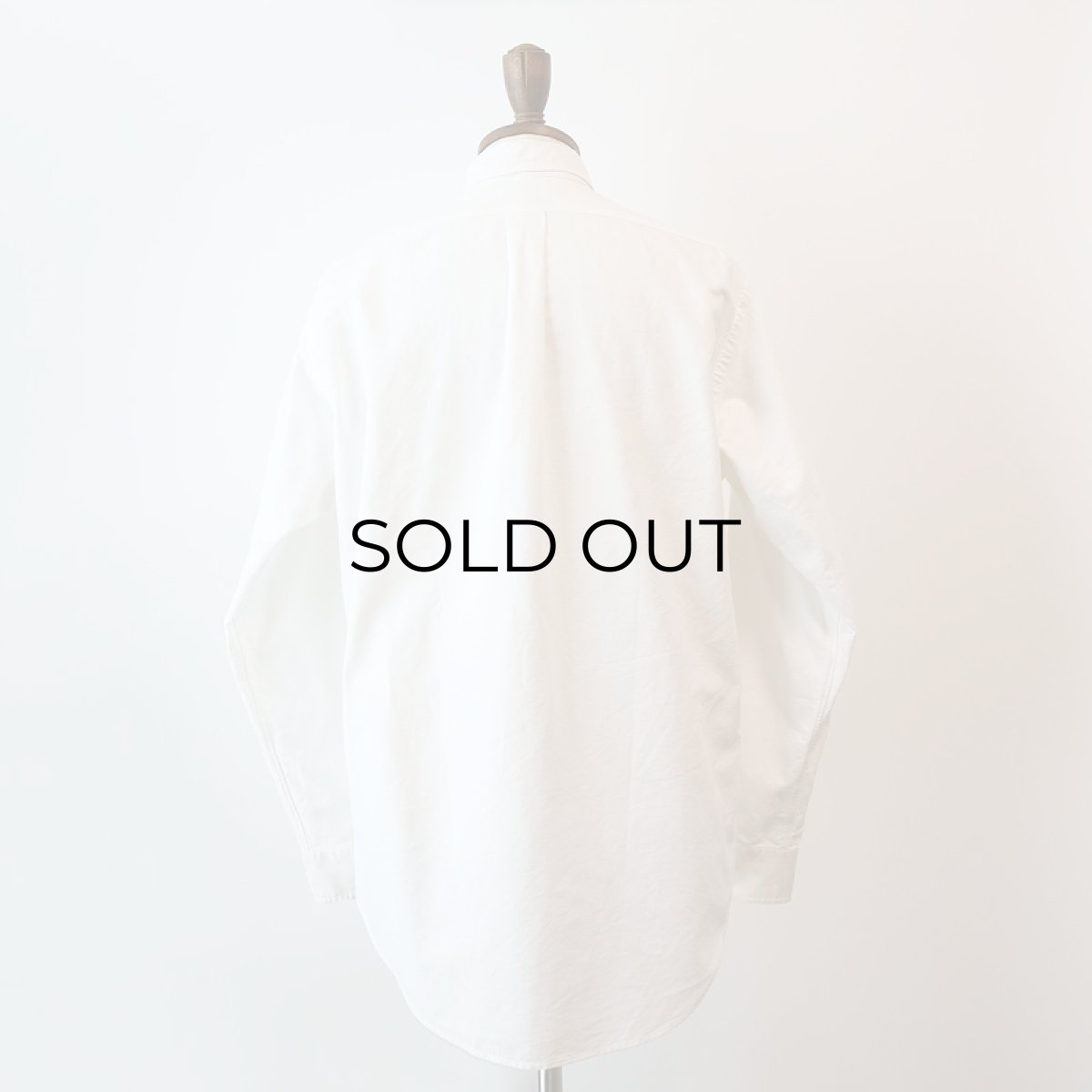 画像8: 80's-90's Ralph Lauren WHITE COTTON OXFORD B/D SHIRT (8)