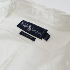 画像5: 80's-90's Ralph Lauren WHITE COTTON OXFORD B/D SHIRT (5)