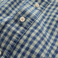 画像7: 90's Shelter Island COTTON BLOCK CHECK BAND COLLAR SHIRT (7)