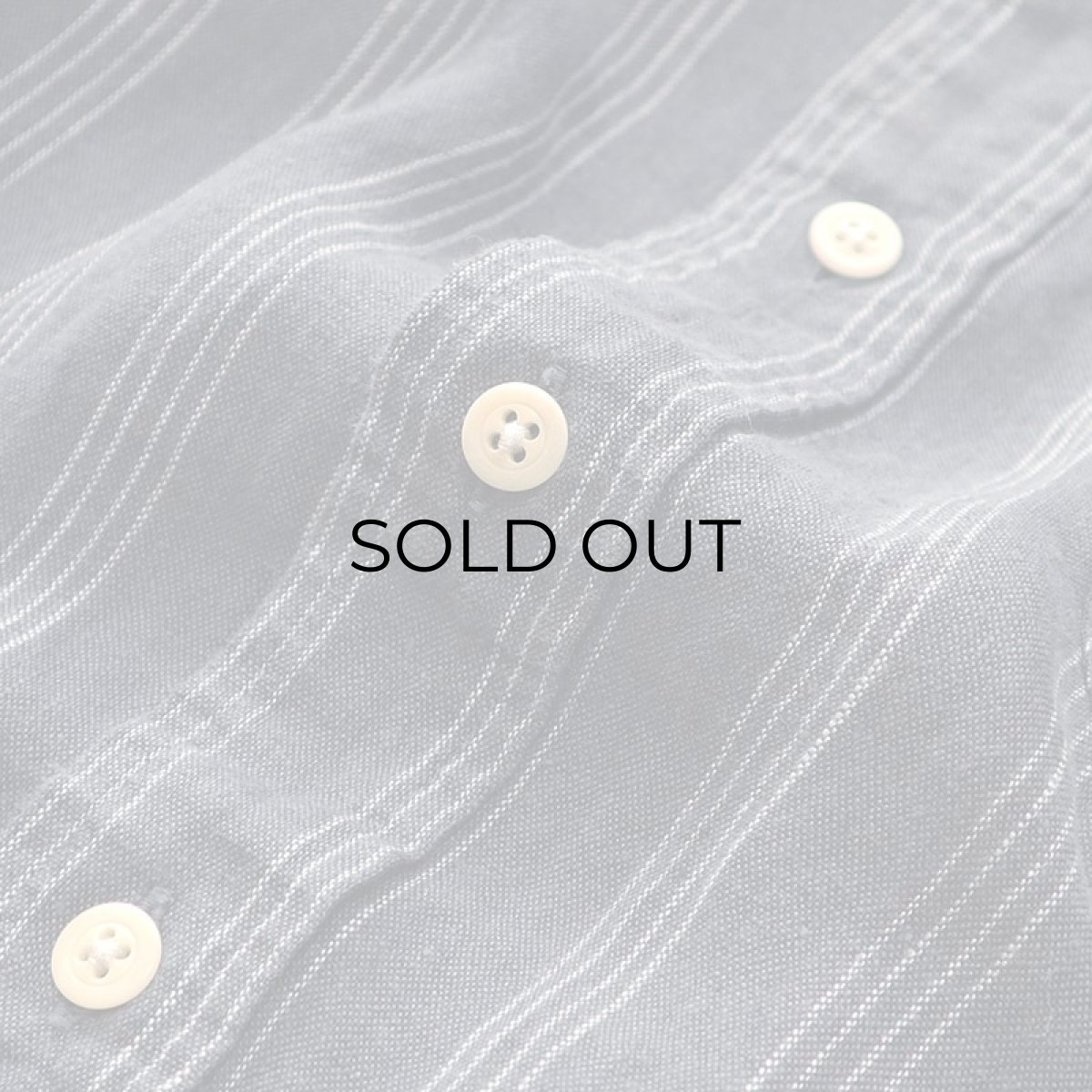 画像6: 90's AKA EDDIE BAUER LINEN STRIPE BAND COLLAR SHIRT (6)