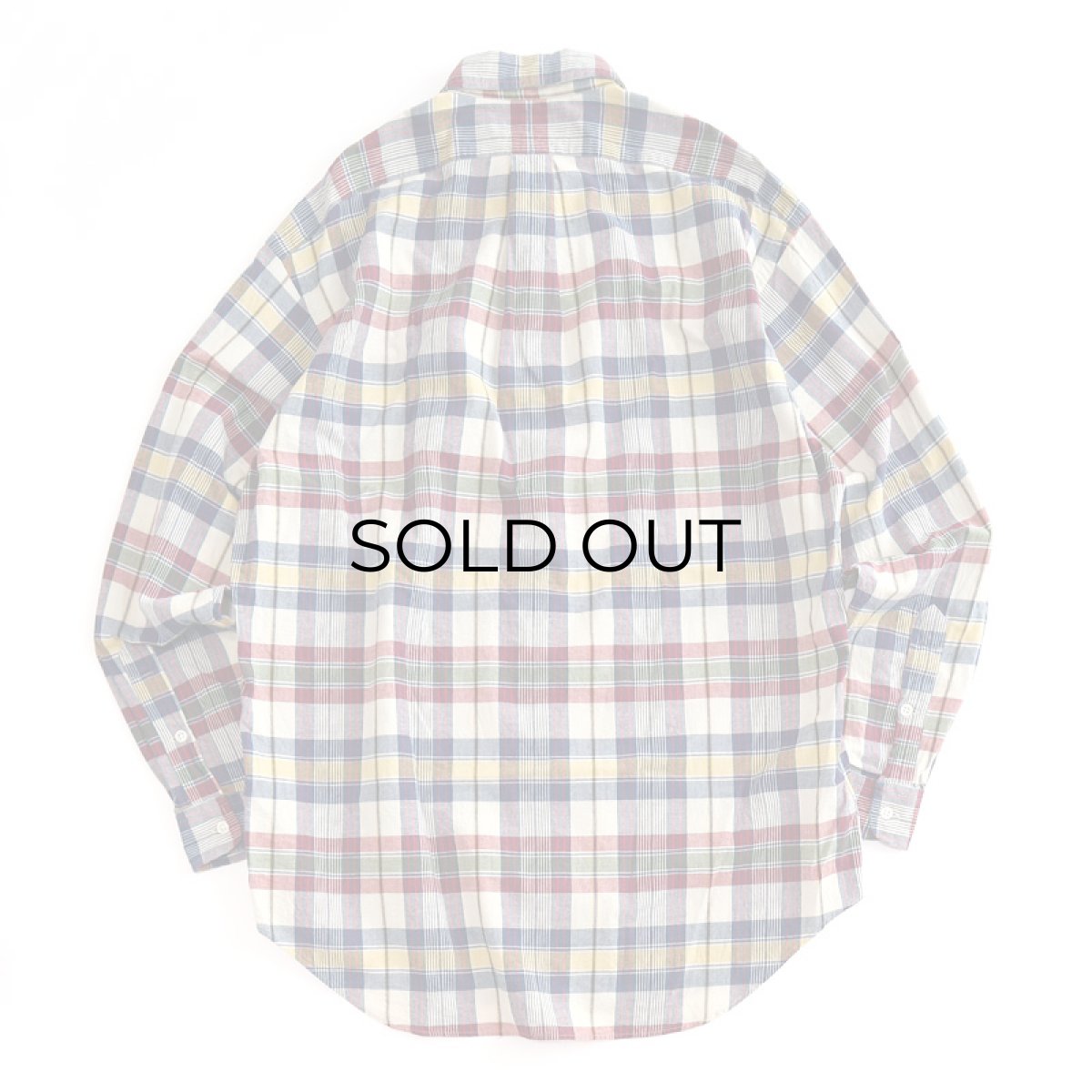 画像2: 〜00's Ralph Lauren COTTON CHECK B/D SHIRT (2)
