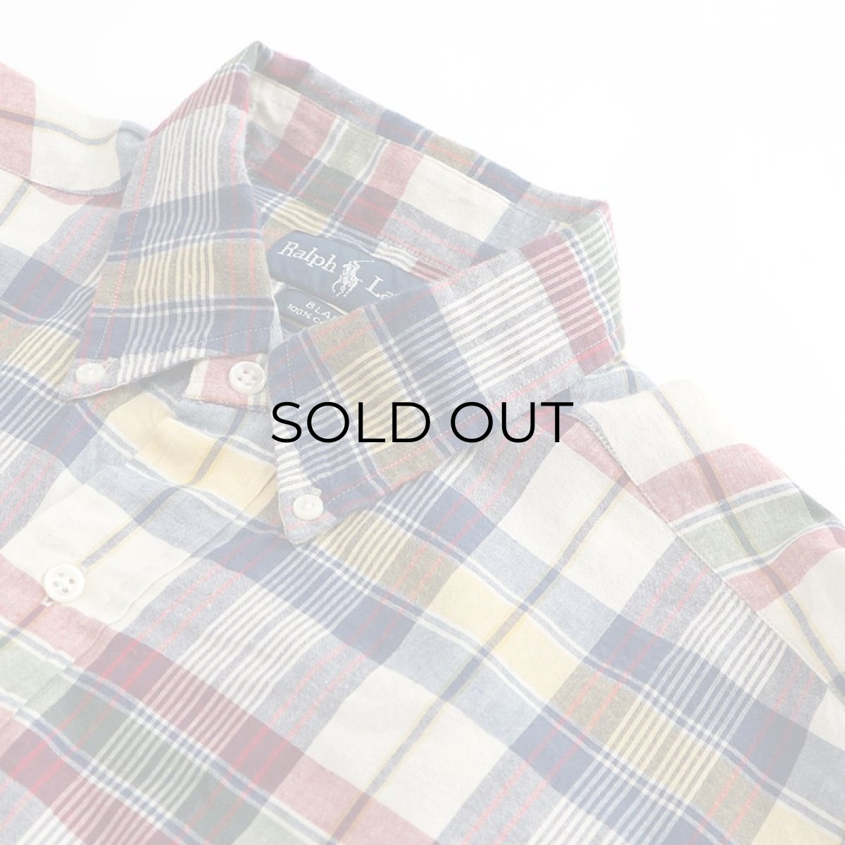 画像5: 〜00's Ralph Lauren COTTON CHECK B/D SHIRT (5)